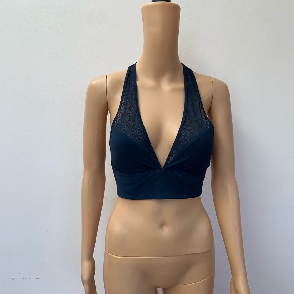 Lululemon Twist & Train Bra Size 8 A/B Cup Jaded Dark Teal JADD 37888